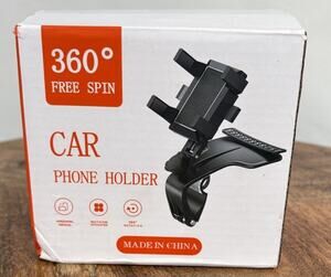 360° Universal Car Dashboard Phone Holder Black